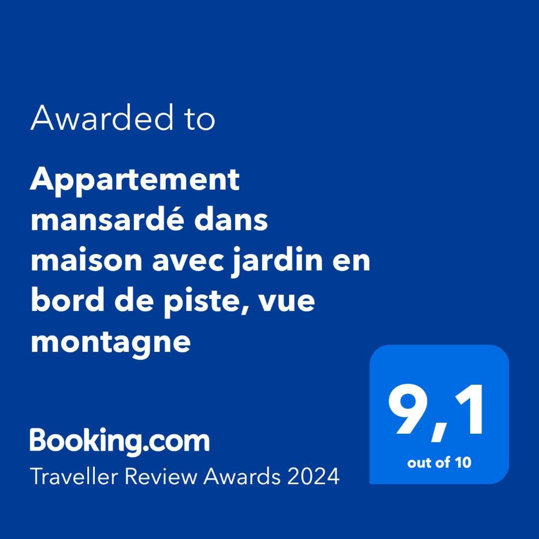Logement Mansarde Dans Maison Avec Jardin En Bord De Piste, Vue Montagne Ле Уш Екстериор снимка